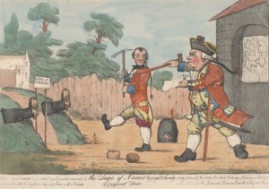 Kapteeni Shandyn ja korpraali Trim Tristram Shandyn Namurin piiritys, 1800-20. tekijältä Unbekannt