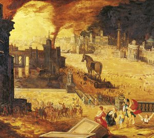 Troijan piiritys, 1600-luku tekijältä Unbekannt