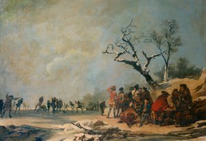 "The Skaters", 1700-luvun tai 1800-luvun alku tekijältä Unbekannt