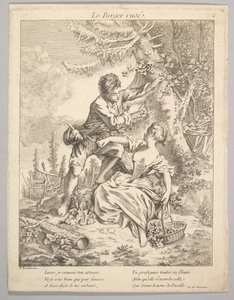 Viekas paimen, 1700-luku. tekijältä Unbekannt
