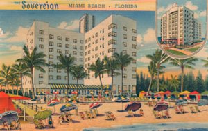Suvereeni. Miami Beach, Florida, 1940-luku tekijältä Unbekannt