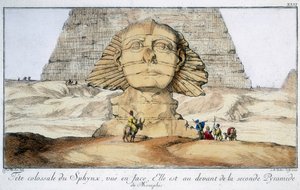 Sfinksi, Egypti, 1744 tekijältä Unbekannt