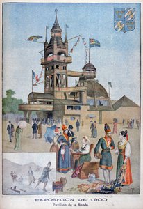 Ruotsin paviljonki vuoden 1900 yleisnäyttelyssä, Pariisi, 1900 tekijältä Unbekannt