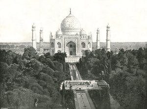 Taj Mahal, Agra, Intia, 1895. tekijältä Unbekannt