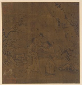 Su Wun ja Li Lingin kyyneleinen ero, Ming-dynastia, 1368-1644. tekijältä Unbekannt