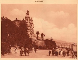 Terassit ja kasino, Monte Carlo, 1930. tekijältä Unbekannt