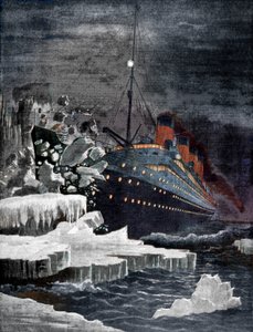 Titanic törmäsi jäävuoreen, 1912 tekijältä Unbekannt