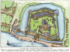 Tower, Lontoo, 1800-luku tekijältä Unbekannt