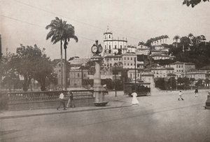 Praca da Glorian ohi kulkeva raitiovaunu, 1914 tekijältä Unbekannt