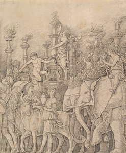 Caesarin voitto: Elefantit, n. 1484-92. tekijältä Unbekannt