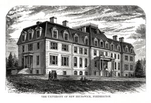 New Brunswickin yliopisto, Fredericton, Kanada, 1800-luku tekijältä Unbekannt