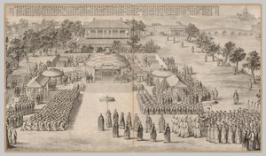 Voiton juhla: Kapinoiden tukahduttamisen taistelukohtauksista..., n. 1765-1774, runo päivätty 1 tekijältä Unbekannt
