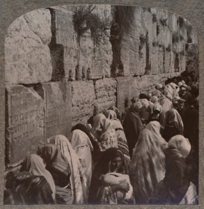 Juutalaisten itkupaikka, Jerusalem, 1900 tekijältä Unbekannt