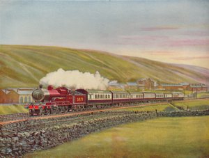 The West Coast Scotsman täydellä nopeudella lähellä Tebayta, L.M.S.R., 1926 tekijältä Unbekannt