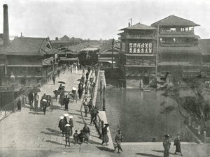 Teyebis Bridge, Kosaka, Japani, 1895. tekijältä Unbekannt