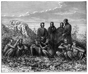 Zulu, Etelä-Afrikka, 1890 tekijältä Unbekannt