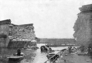Silta Trilportissa, 1. Marnen taistelu, Ranska, 5.-12. syyskuuta 1914 tekijältä Unbekannt
