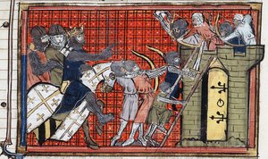 Godfrey of Bouillon valtasi kaupungin. tekijältä Unbekannt