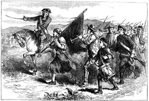 Yleisöä Springfieldissä mustalla lipulla, c1776-1781 c1880 tekijältä Unbekannt