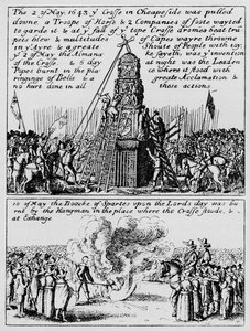 Cheapside Crossin tuhoutuminen ja urheilukirjan polttaminen, toukokuu 1643 1903 tekijältä Unbekannt