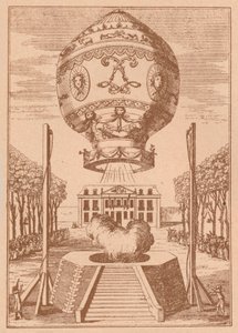 Ensimmäinen ilmapallon nousu, c1785 1919 tekijältä Unbekannt