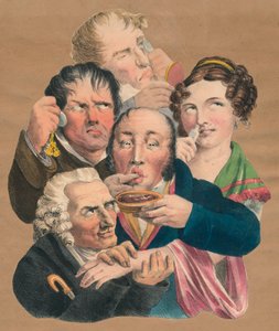 Viisi aistia, 1700-luvun loppu - 1800-luvun alku. tekijältä Unbekannt