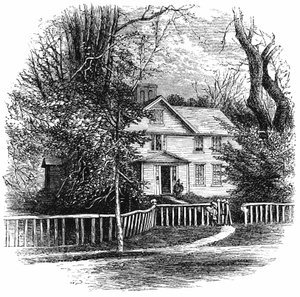 Amos Benson Alcottin koti 1799-1888, Concord, Massachusetts, 1875 tekijältä Unbekannt