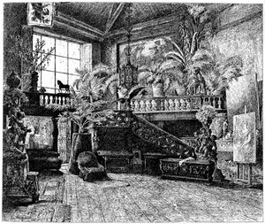 Hans Makartin suurempi studio, Wien, Itävalta, c1880-1882 tekijältä Unbekannt