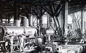 Societe Alsacienne de Constructions Mecaniquesin valmistuslattia. tekijältä Unbekannt