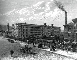 Saltairen tehdas, 1880 tekijältä Unbekannt