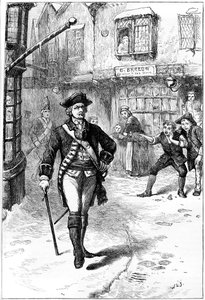 Upseeri ja parturipoika, 1700-luku v1880 tekijältä Unbekannt
