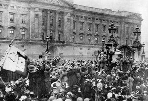 Virallinen ilmoitus aselevon lukemisesta, Buckinghamin palatsi, 1918 1936 tekijältä Unbekannt