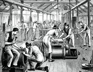 Pumppuliike Cornwallin tehtaalla, c1880 tekijältä Unbekannt