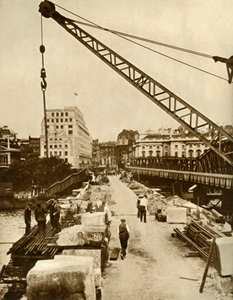 Waterloo Bridgen jälleenrakennus, Lontoo, 1934, 1935. tekijältä Unbekannt