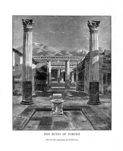 Pompejin rauniot, Italia, 1800-luku tekijältä Unbekannt