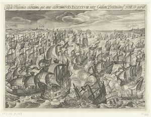 Espanjalaisen Armadan uppoaminen 1588, 1601 tekijältä Unbekannt