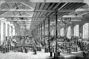 Shadwellin köysitehtaan kehruuhuone, c1880 tekijältä Unbekannt