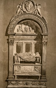 Leonardo Brunin hauta c1369-1444, Santa Crocen basilika, Firenze, 1882 tekijältä Unbekannt