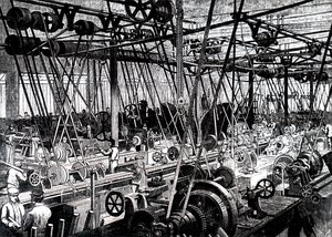 Robert Stephenson and Companyn työkalu- ja sorviliike. tekijältä Unbekannt