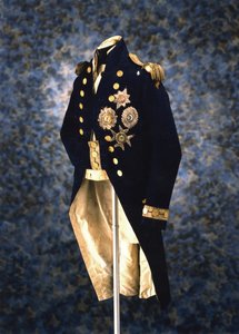 Univormu amiraali lordi Nelson käytti kuollessaan Trafalgarin taistelussa vuonna 1805 tekijältä Unbekannt