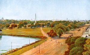 Näkymä Chowringheestä, Kalkuttasta, Intiasta, 1900-luvun alku tekijältä Unbekannt
