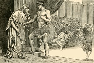 Theseus ja Egeus, 1890. tekijältä Unbekannt