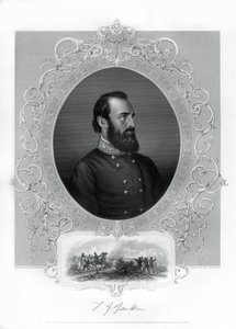 Thomas Jonathan Stonewall Jackson, konfederaation kenraali Yhdysvaltain sisällissodan aikana, 1862-1867 tekijältä Unbekannt