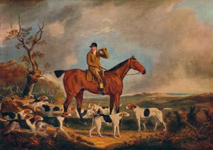 Thomas Oldaker Picklessä koirien kanssa, 1800-luku, 1922 tekijältä Unbekannt