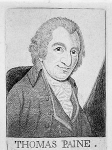 Thomas Paine, englantilaissyntyinen amerikkalainen vallankumouksellinen, kirjailija ja filosofi, 1790 tekijältä Unbekannt