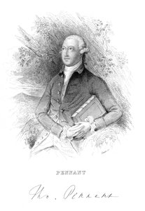 Thomas Pennant, 1700-luvun brittiläinen luonnontieteilijä ja matkailija, vuodelta 1840 tekijältä Unbekannt