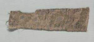 Kolme palaa italialaista goottilaista silkkiä, 1350-1399. tekijältä Unbekannt