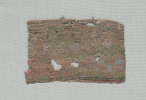 Kolme palaa italialaista goottilaista silkkiä, 1350-1399. tekijältä Unbekannt