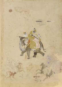 Tiikereiden metsästys, 1700-luku. tekijältä Unbekannt