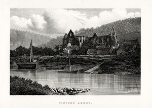 Tintern Abbey, Monmouthshire, Englanti, 1896 tekijältä Unbekannt